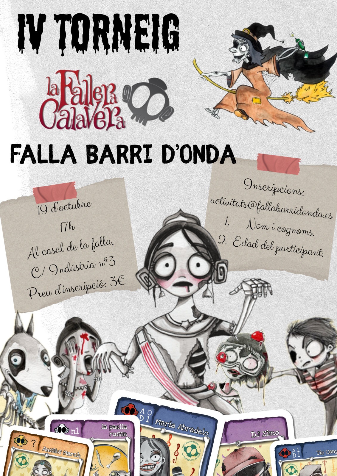 🎭 IV TORNEIG de La Fallera Calavera 🕷️